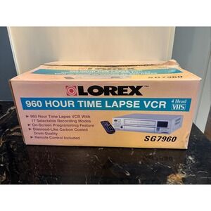 Lorex SG7960 Time Lapse VCR 960-hour Time Lapse (NEW IN OPEN BOX)